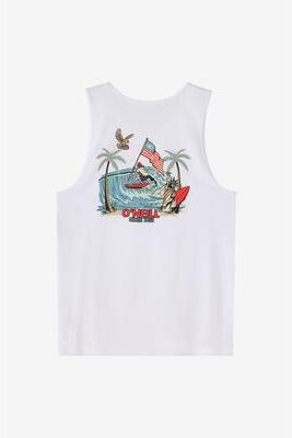 O'Neill s Eagles Fly Tank Top in White, Size Small