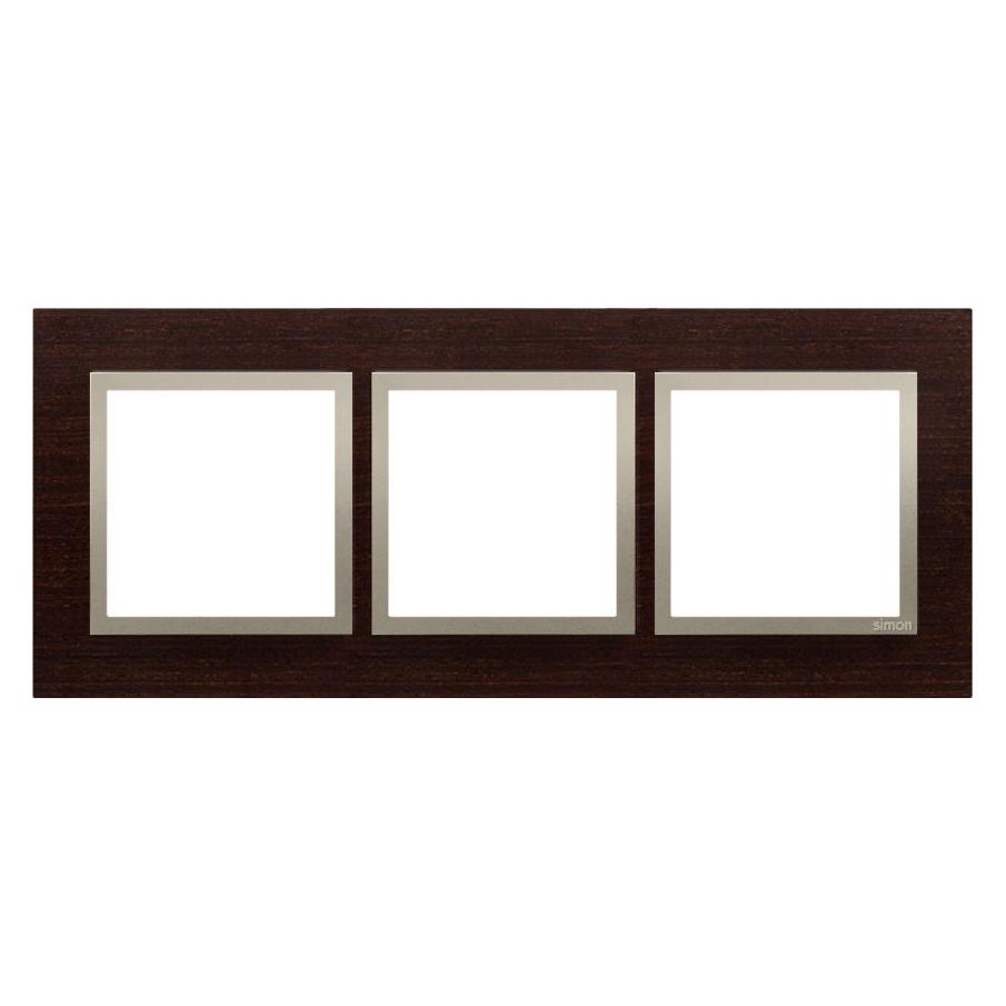 Kontakt Simon Dreifachrahmen Simon 54 Natur Holz Gold (0.23 m) (WMDZ-0130xS-085)