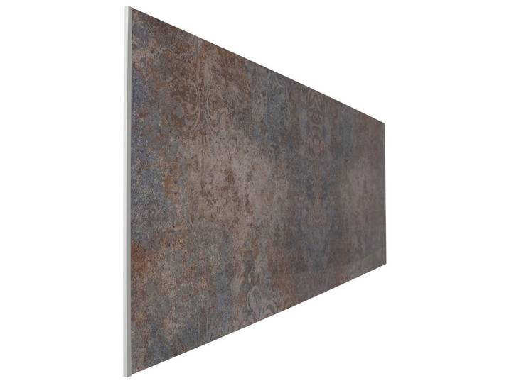 Fani Badrückwand, Braun, Alu, Metall, Kunststoff, Vintage, 140x49x0.4 cm, Made in Germany, eigene Motive in Filiale bestellbar, Küchen, Küchenausstattung, Küchenrückwände