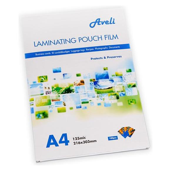 Aveli Laminierfolie A4 250mic (2x125) glänzend / 100 Stk (A4, 100 Stk., 250 µm) (8594070112135)