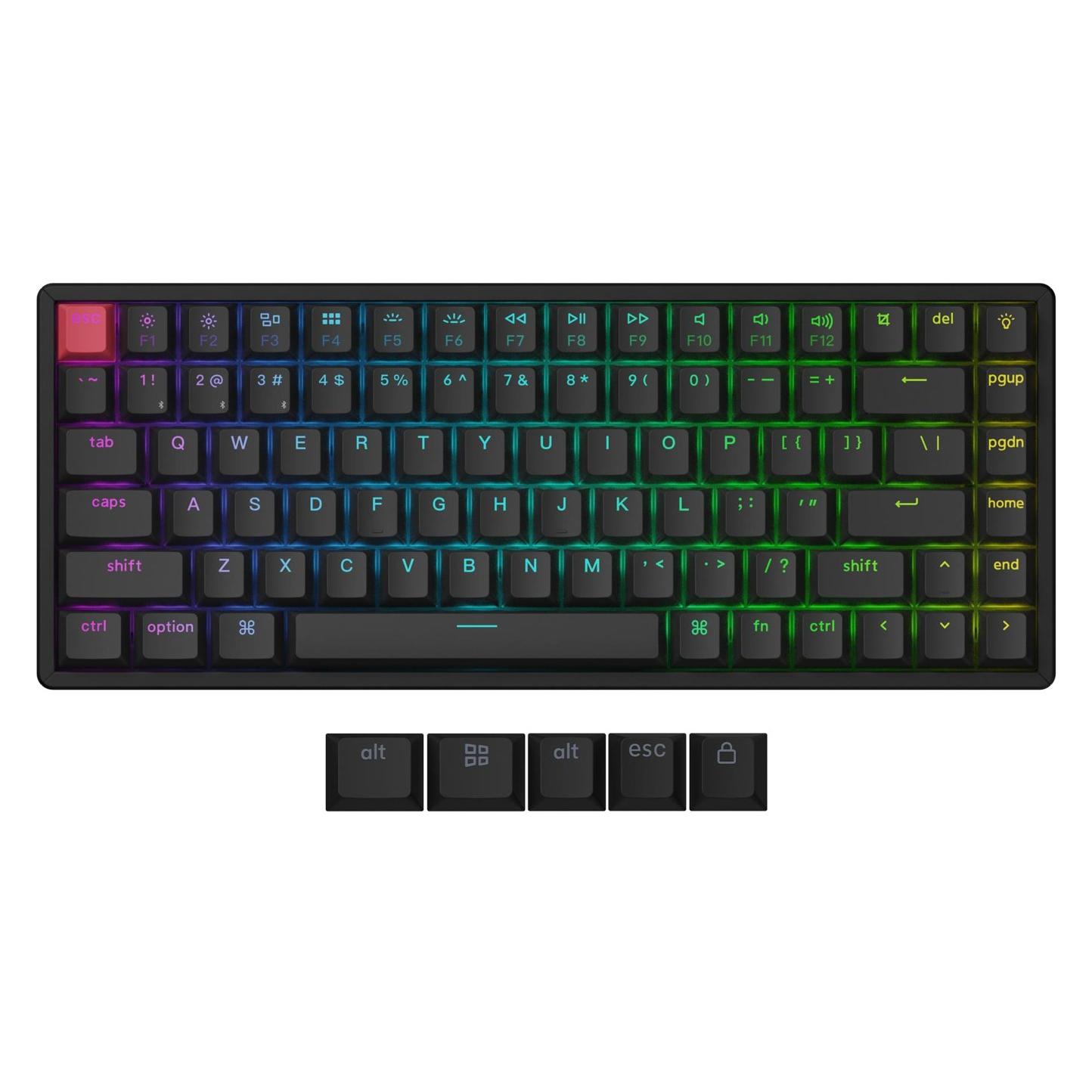 Keychron K2 QMK (Version 3) (US, Kabelgebunden, Kabellos) (K2X-J1)