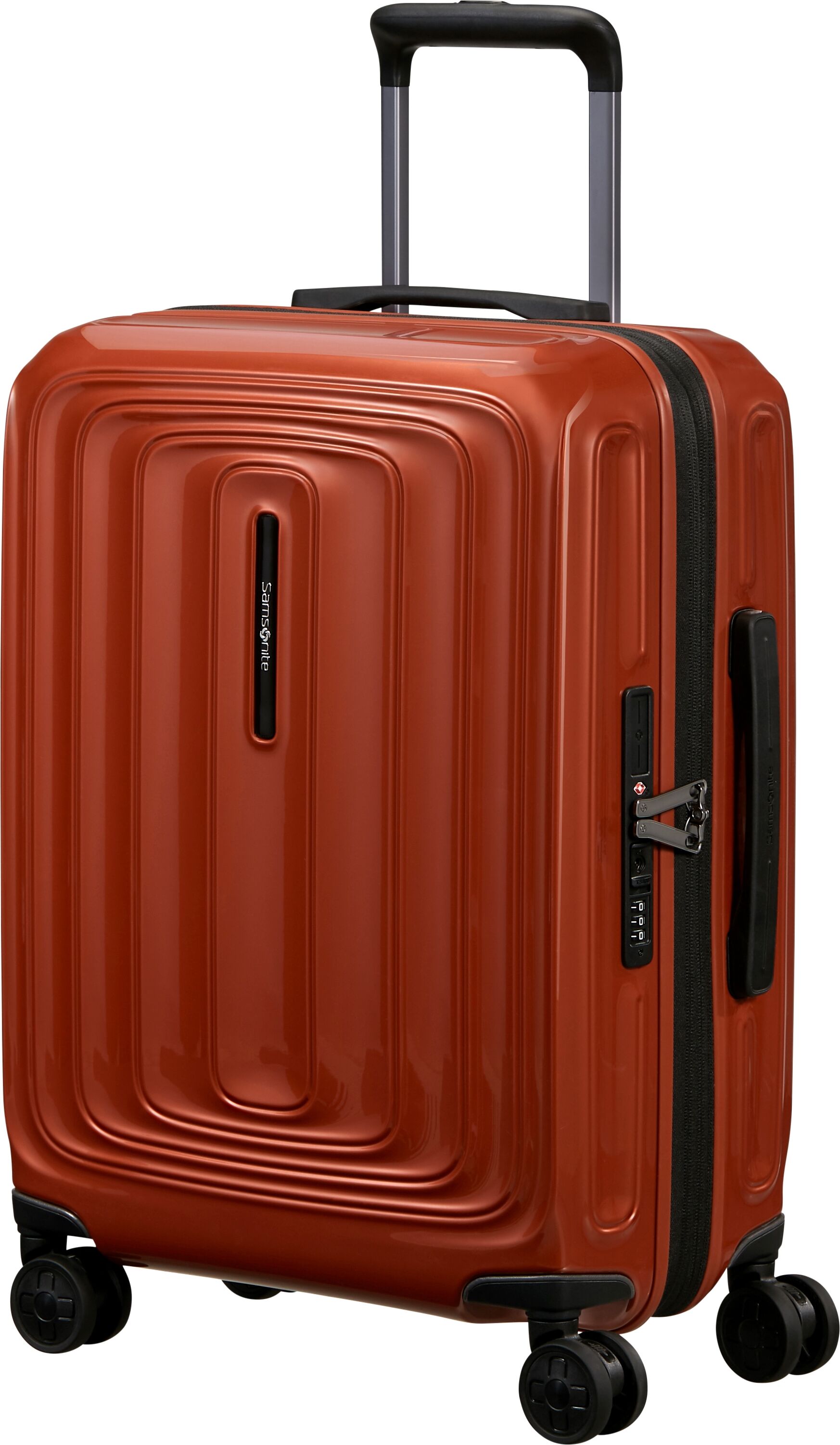 Samsonite "2WANDER" 40 l 4 Rollen aus robustem Polycarbonat, mit Adressetikett und Dehnfalte