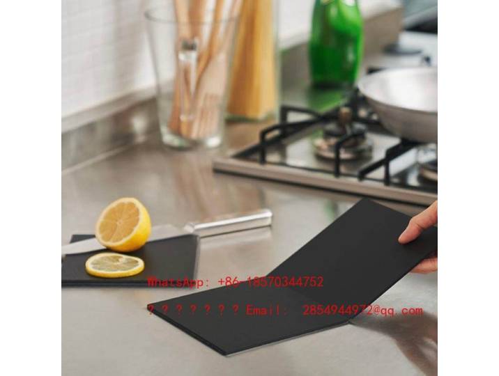 Planche à découper pliable en résine noire, planche à découper pour fruits, planche à découper de cuisine, simple, antibactérienne et anti-moisissure