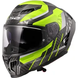 LS2 FF807 Dragon Trax Integralhelm neongelb - 2XL (63/64)