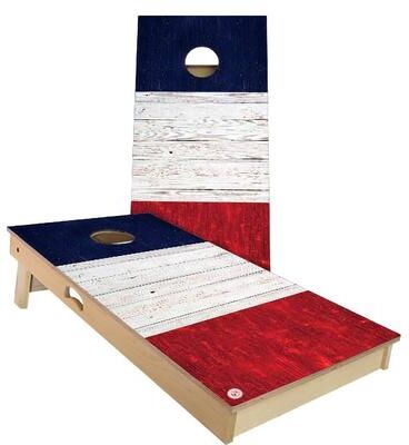 Skip's Garage France Flag Outdoor Cornhole Board Set