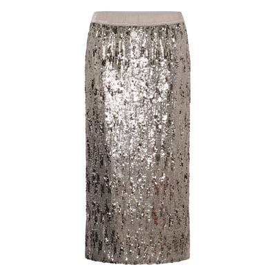 Midirock SAINT TROPEZ "Saint Tropez Rock UltreaSZ", Damen, Gr. L, grau (gun metal), Röcke