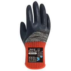 Wonder Grip WG-333+ Arbeitshandschuhe Rock & Stone grau,rot M/8 (Bulk)