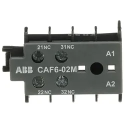 ABB CAF6-02M Hilfskontaktblock 0S/2Ö, für 3-polige B(C)6, B(C)7 Kleinschütze GJL1201330R0011 CAF602M