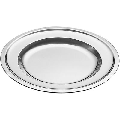 Tablett PINTINOX "Vassoi", silber (edelstahlfarben), Ø:35cm, Edelstahl 18/10, Tabletts, ideal zum Servieren, Anrichten oder zur Deko als Kerzentablett