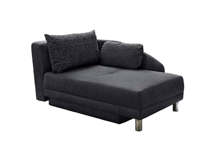 RÉCAMIERE-SCHLAFSOFA mit Bettkasten, Federkern, seitenverkehrt montierbar B149/T90/H80 cm, Liegefläche 200x84 cm, Webstoff Anthrazit / 15121