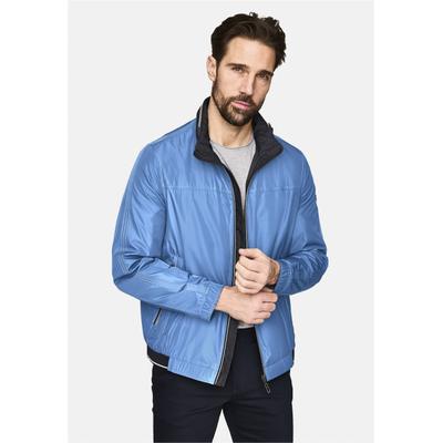 Outdoorjacke NEW CANADIAN, Herren, Gr. 50, blau, 100% Polyester, unifarben, kurz, hoch geschlossener Ausschnitt, Jacken Outdoorjacke, mit praktischer Wende-Funktion