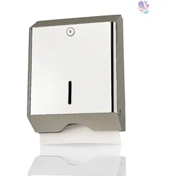 Blanc HYGIENIC Falthandtuchspender INOX Z600, Edelstahl, robust, abschließbar, Kapazität: 600 Faltpapiere