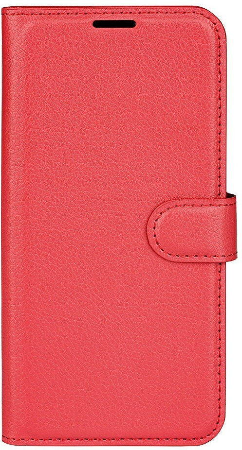 Realme C75 - EIDERWOOD Kunstlæder Flip Cover m. Kortholder & Ståfunktion - Rød