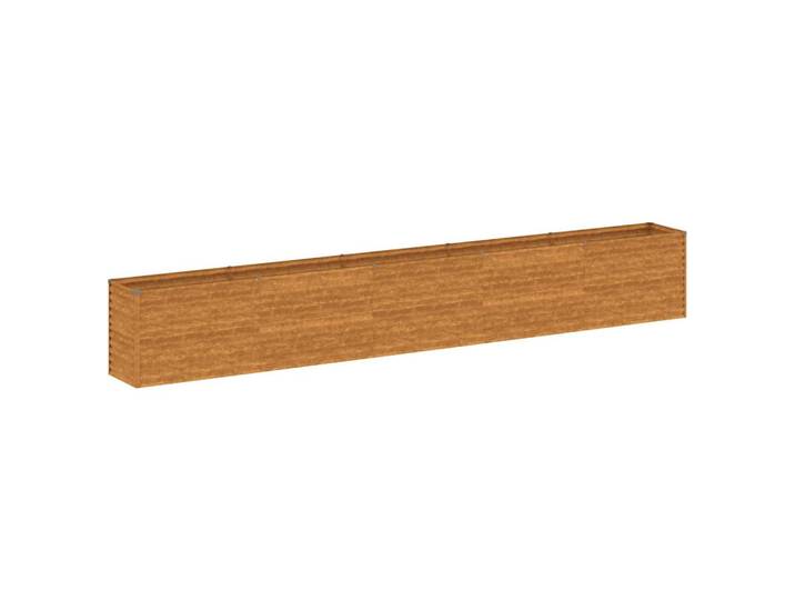 vidaXL Hochbeet 482/50/69 cm, aus Cortenstaal, Rostig, Rostfarben, Metall, 50x69x482 cm, Gartenzubehör, Hochbeete