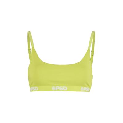 Bralette PSD "PSD SCOOP BRALETTE ESSENTIAL", Damen, Gr. XS, Cup 0, grün, 95% Baumwolle, 5% Elasthan, BHs Bralette