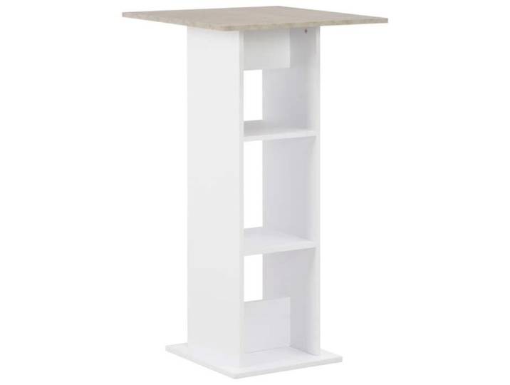 Table haute mange debout bar bistrot blanc 110 cm 0902060