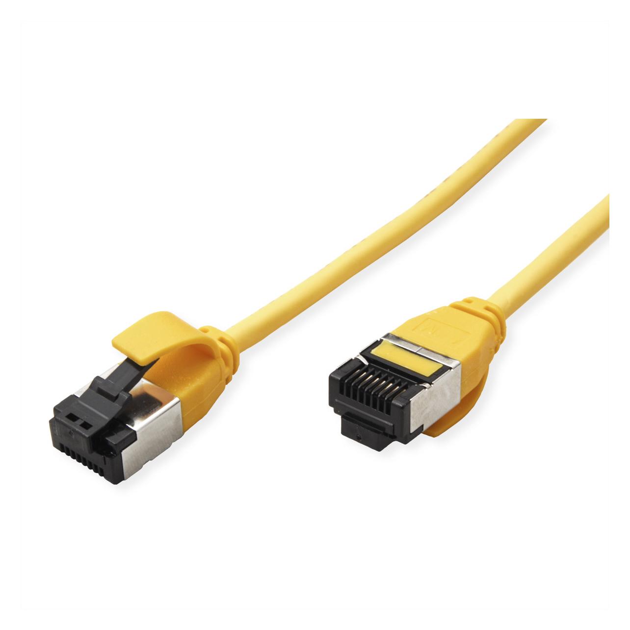 Roline U/FTP P-Kabel Kat 8.1, gelb, 3.0m PoE, Slim (U/FTP, CAT8.1, 3 m) (21.15.3236)