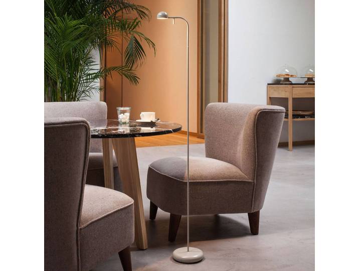 Vibia LED Stehlampe Pin, creme / amber, für Wohn- / Esszimmer, Edelstahl, Modern, LED Stehlampe