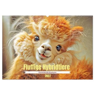 Fluffige Hybridtiere - Entzückende Kreaturen (Wandkalender 2027 DIN A2 quer), CALVENDO Monatskalender