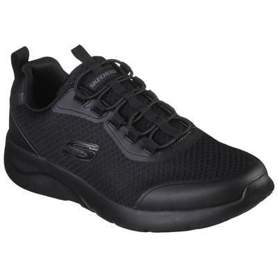 Slip-On Sneaker SKECHERS "DYNAMIGHT 2.0", Herren, Gr. 44, schwarz, Mesh, Synthetik, Schuhe, Slipper, Sneaker mit Memory Foam, schmale Form