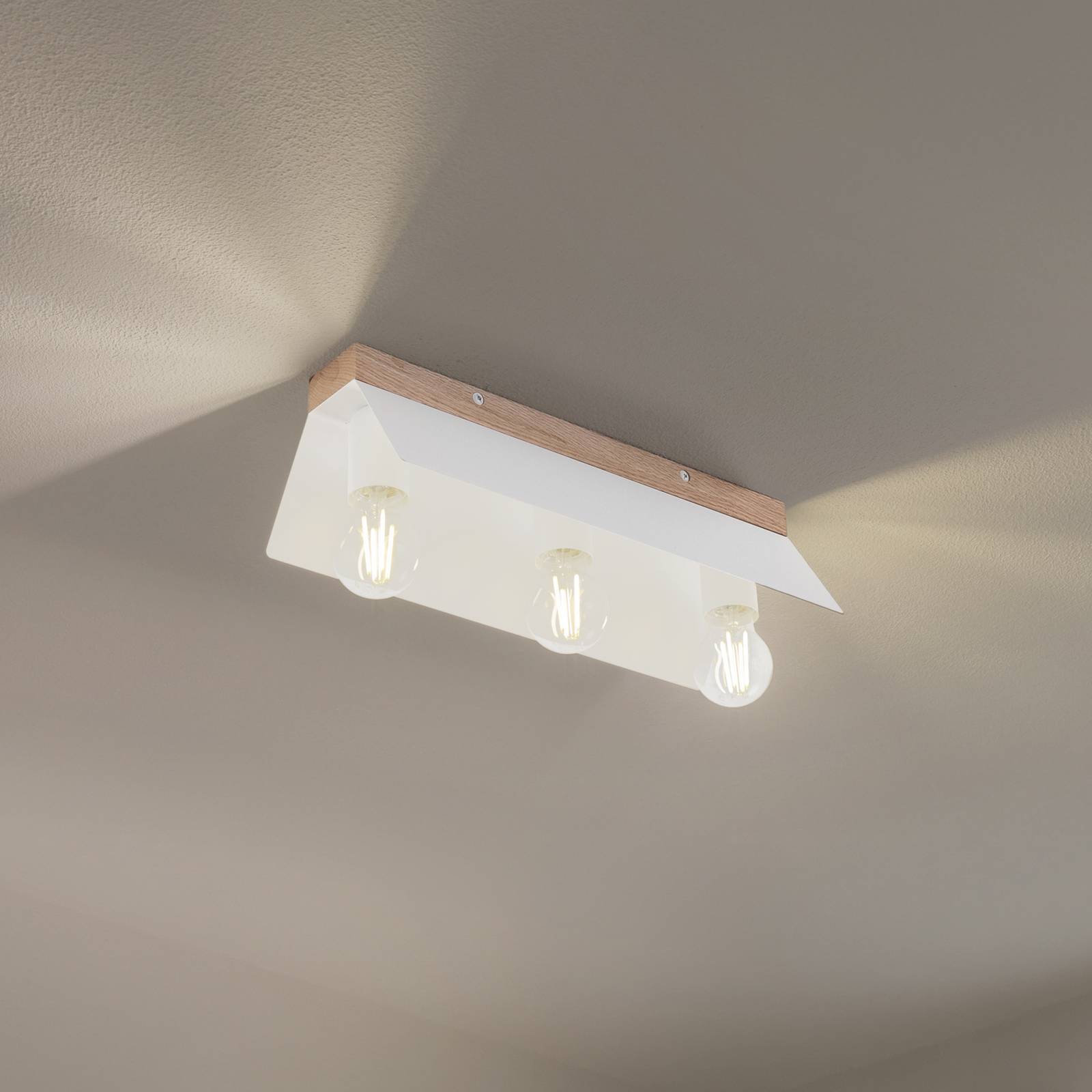 Deckenlampe Esme Lamkur, dimmbar, weiß / opal, für Wohn- / Esszimmer, Metall, Modern, Deckenlampe