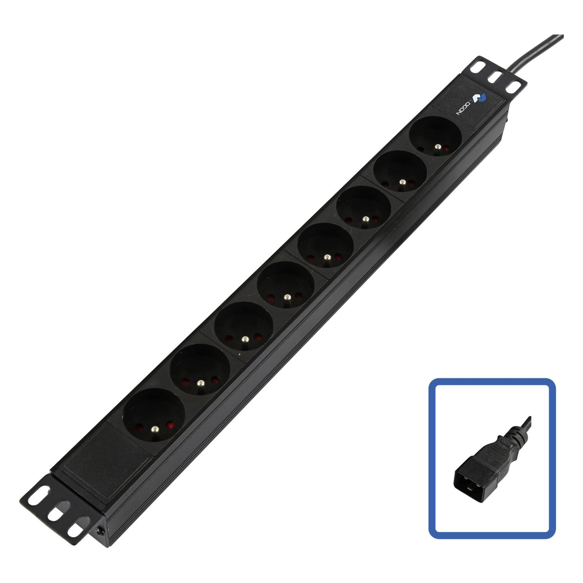 Lanview POWER STRIP 19" C20 - 8 WAY (TUPS055)