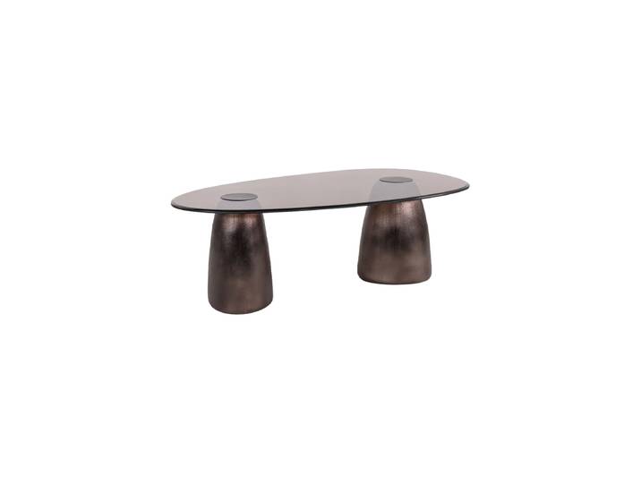Ovaler Design Couchtisch „Hayden“ Bronze Richmond Interiors