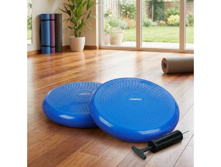 Balance Kissen mit Massage-Noppen, 2er-Set Luft-Sitzkissen, 33 cm