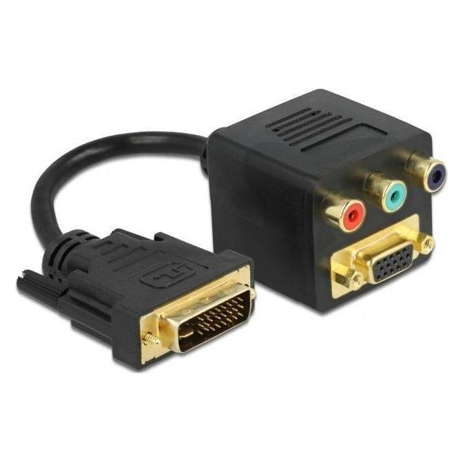 Delock DVI - VGA| Coaxial (RCA) (DVI) (65061)