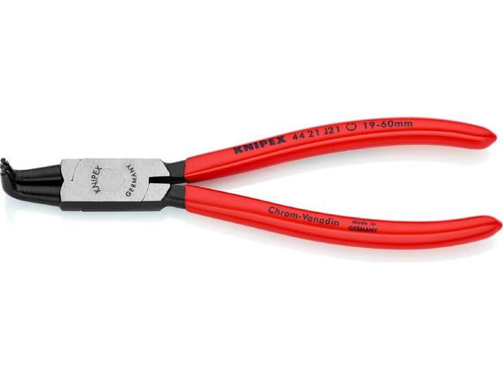 Pince à circlips Knipex DIN 5256 D L170mm 90° Ø 19\,0-60\,0mm noir atramenté - 44 21 J21 SB