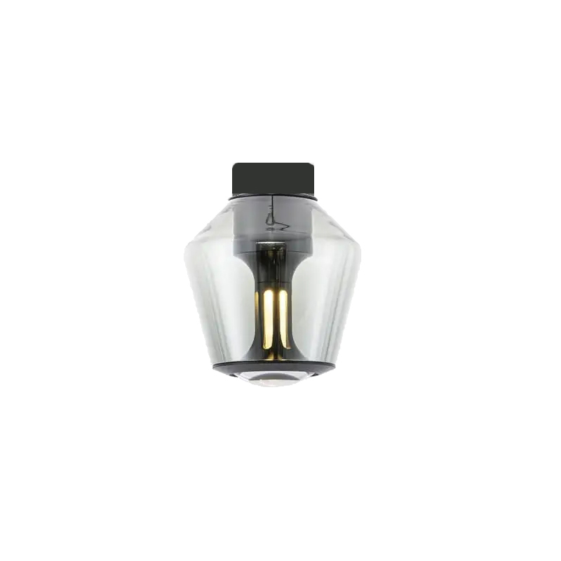 Less´n´more ETHICS LED-Deckenleuchte, innen Schwarz, Kristallglas, phasendimmbar E-GDS-P-KSS-GC 4251908599004