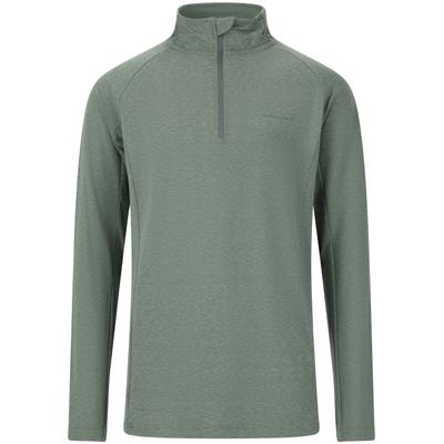 Fleeceshirt ENDURANCE "Earl", Jungen, Gr. 164, grün, 88% Polyester, 12% Elasthan, unifarben, normal, ohne Ausschnitt, Shirts, Mit innovativer Quick Dry-Technologie