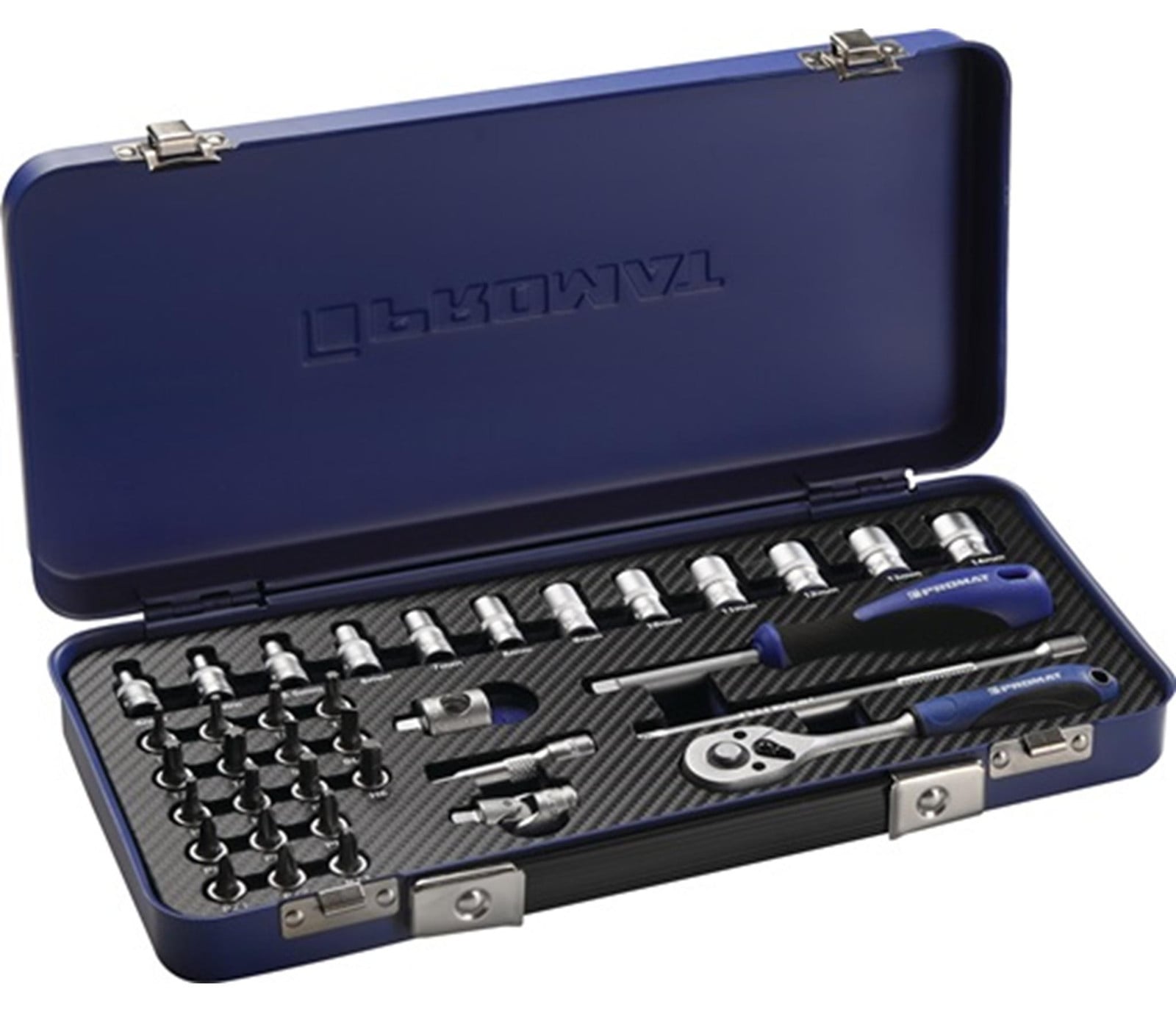 Promat Set van 36 inch (1/4") dopsleutels