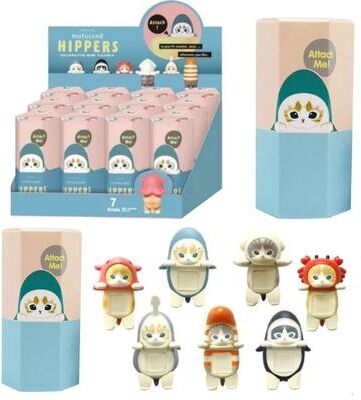 Uplift Essentials Cute Cat Party Blind Box Mini Figurine Collection random 4pcs