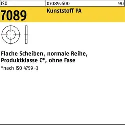 Unterlegscheibe ISO 7089 o.Fase 6 Polyamid 1000 Stück