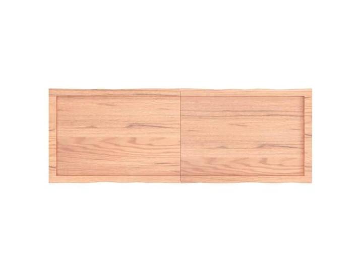 KTHLBRH Ersatz-Tischplatte Eiche 140 x 50 x (2-6) cm hellbraun Massivholz, lackiert, lebhafter Rand, Klappscharnier, für den Innenbereich