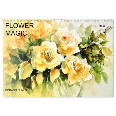 FLOWER MAGIC (Wall Calendar 2026 DIN A4 landscape), CALVENDO