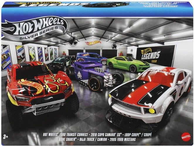 Hot Wheels Legends Miniatuurauto's Multipack met 6 Voertuigen