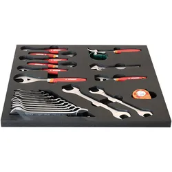 Unior SET2-2600D Werkzeugset, 21-tlg., SOS-Modul breit, 562x570mm