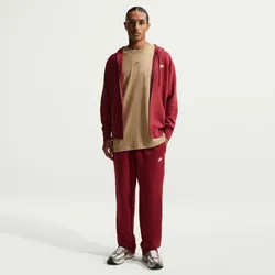 NIKE Club Fleece Jogginghose Herren 613 - team crimson/team crimson/white XL