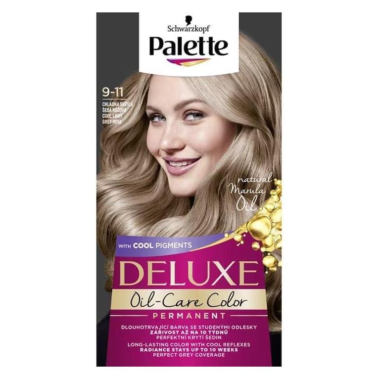 Palette Deluxe Oil-Care Color Permanent Coloring Hair Dye With Micro-Oils 9-11 Cool Lightweight (9-11 Cool Lightweight) (9000101714739)