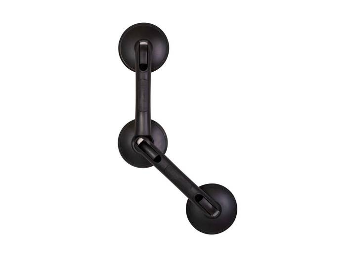 Wannengriff, Schwarz, Kunststoff, 12.5x59.5x7 cm, ergonomischer Griff, Badezimmer, Baden & Duschen, Badewannengriffe