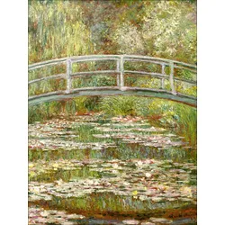 Keilrahmenbild MONET BRIDGE (BHT 77x57x2 cm) - bunt - BHT 77x57x2 cm