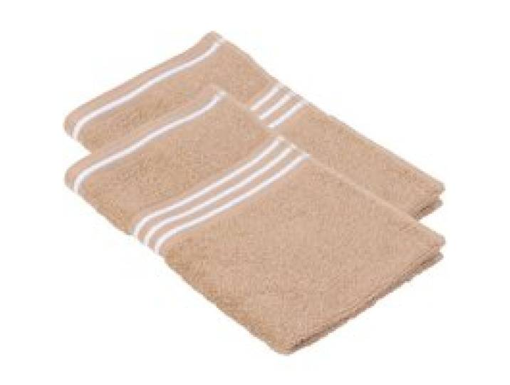 Gözze Petites serviettes Rio, par lot de 2, 30 x 50 cm chacune (beige)
