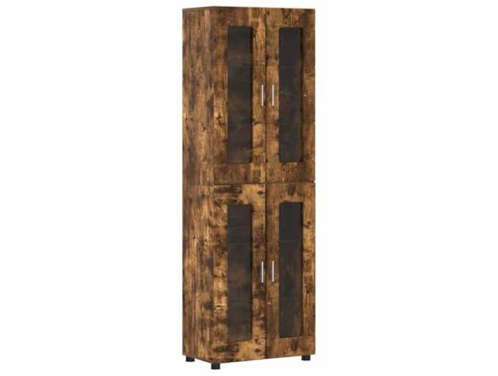 Makastle Highboard Räuchereiche Holzwerkstoff 60x35x182 cm