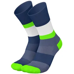 Incylence, Unisex, Sportsocken, Running Bands (47 - 50), Grün, Blau