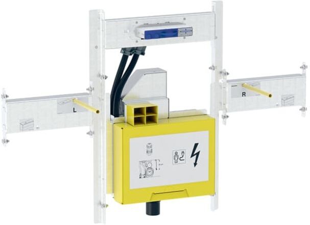 Geberit Gis Montage-Set 461473001 mit UP-Drehsiphon B105, für Waschtisch/Wandarmatur
