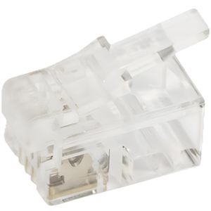 LogiLink Modularstecker MP0017, RJ10, ungeschirmt, zum Crimpen, 100 Stück