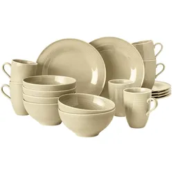Seltmann, Geschirrset, Beat Color Glaze Frühstücks-Set (18 Stk.)