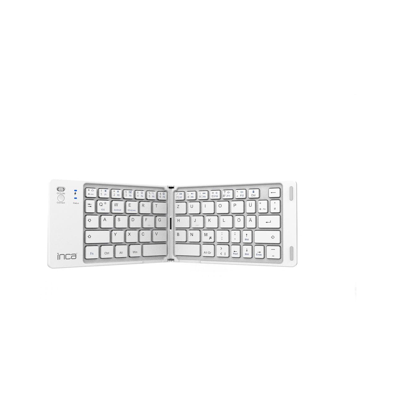 INCA Tastatur IBK-580BT BT5.0, Faltbar, schlank, USB-C